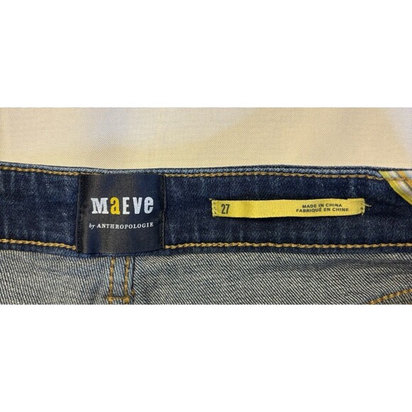 MAEVE by Anthropologie Wide Leg High Rise Jeans Women 27 Medium Wash 5-Pocket - Picture 2 of 12